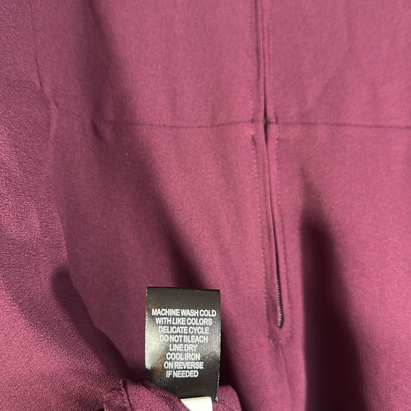 Torrid Purple Tulip Cold Shoulder Georgette Ruffled Dress NWT - Picture 7 of 7